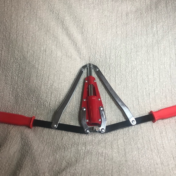 Double Lever Handle Wine Bottle Corker, Red & BLK - Picture 2 of 4